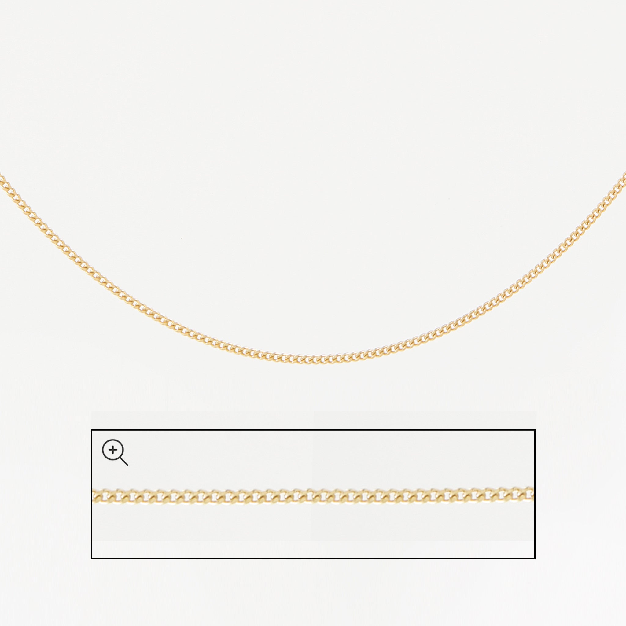 14K Gold Diamond-Cut Chain Necklace - Adjustable 3 Lengths (16-20)