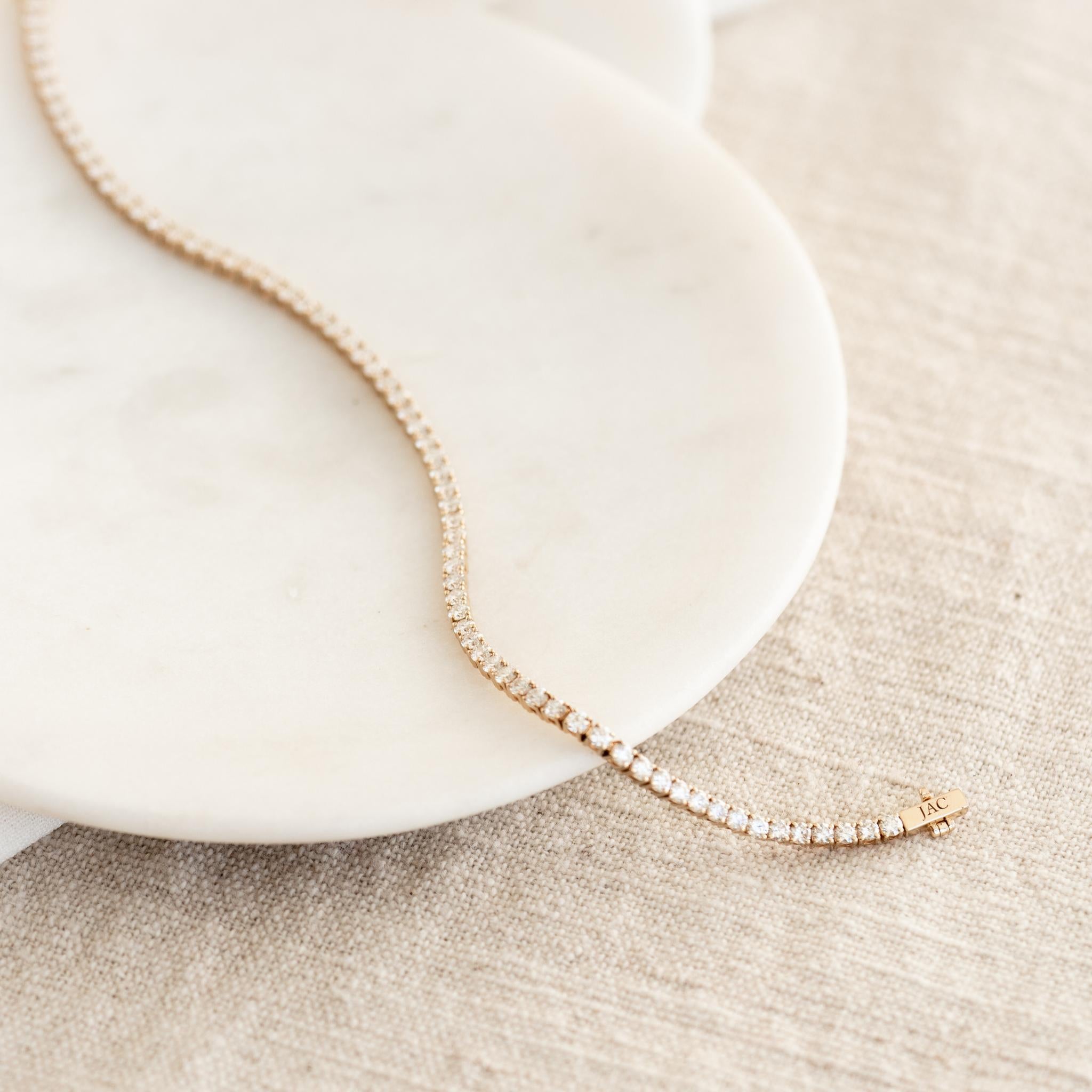 14K Gold Celestial River Full-Tennis Bracelet