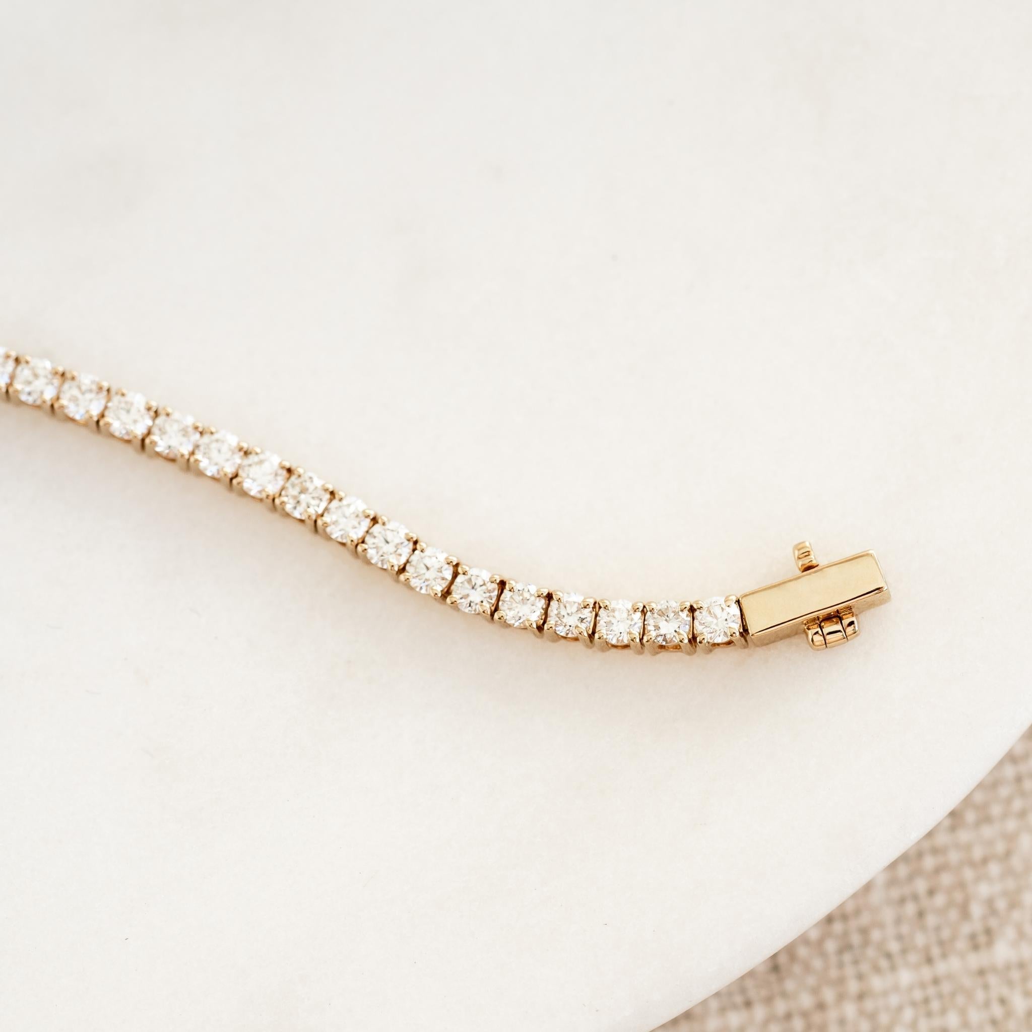 14K Gold Celestial River Full-Tennis Bracelet