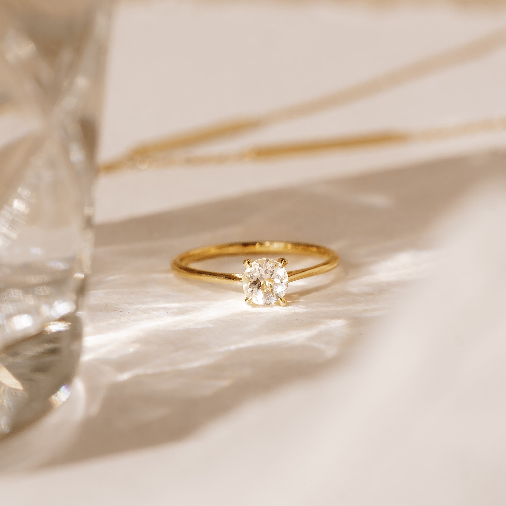 White Topaz Ring - Lilly